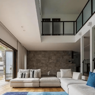 テクノストラクチャー：パナソニック耐震工法テクノストラクチャーを採用した木造住宅の外観イメージ