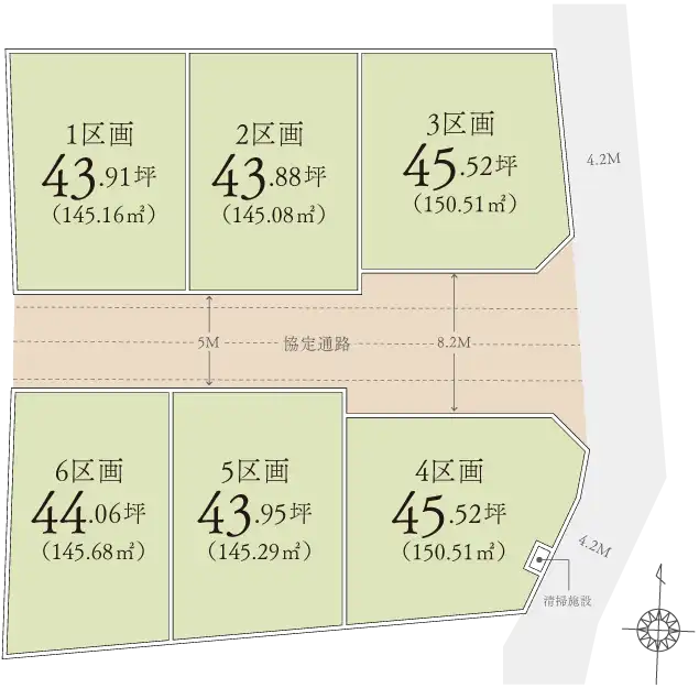 BRILLER GARDEN 北野1丁目第2 区画図