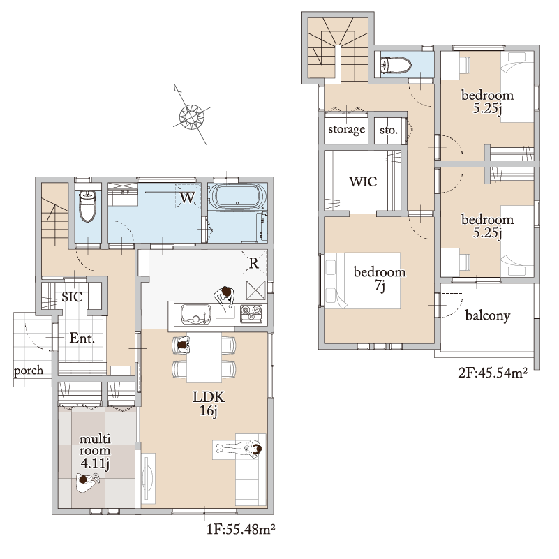 2号棟 間取り図