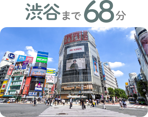 渋谷まで68分