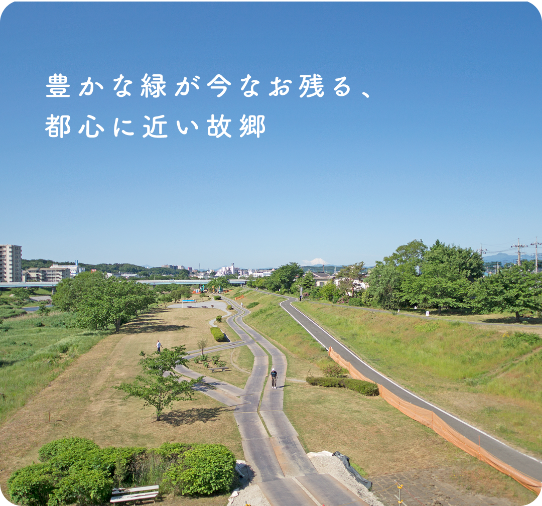 豊かな緑が今なお残る、都心に近い故郷