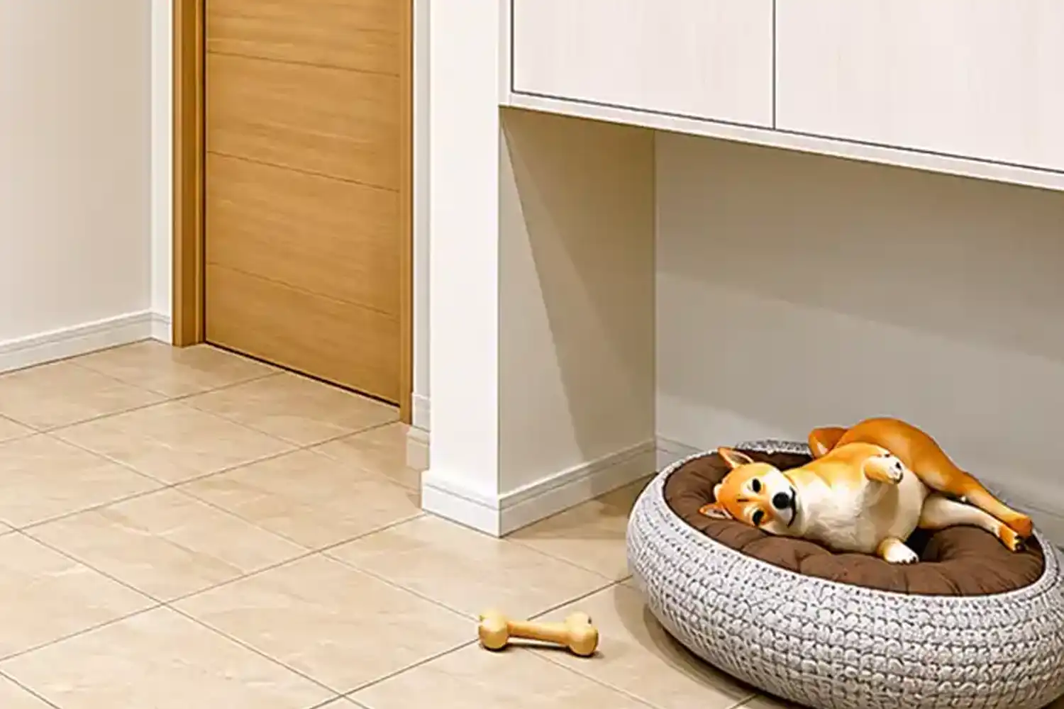 シニアご夫婦向け平屋プランのワンちゃんスペース